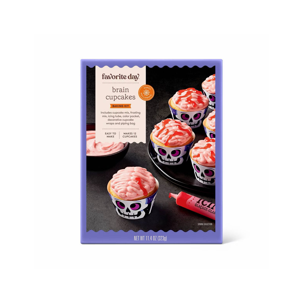 Favorite Day Halloween Brain Cupcakes Baking Kit (323g) - America