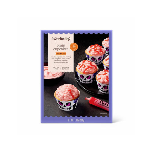 Favorite Day Halloween Brain Cupcakes Baking Kit (323g) - America