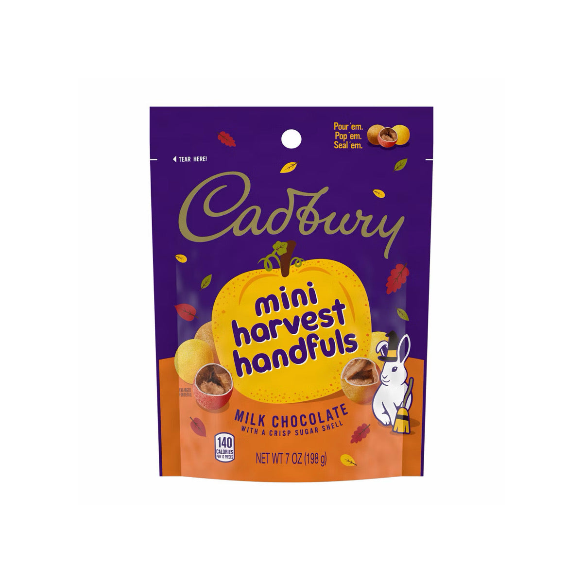 Cadbury Halloween Mini Harvest Handfuls Milk Chocolate (198g) - America