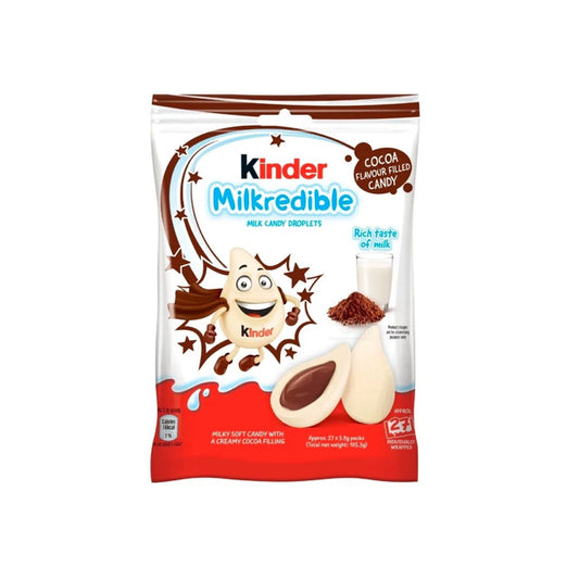 Kinder Milkredible Milk Chocolate Milk Candy Droplets (105g) - India