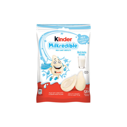 Kinder Milkredible White Chocolate Milk Candy Droplets (105g) - India