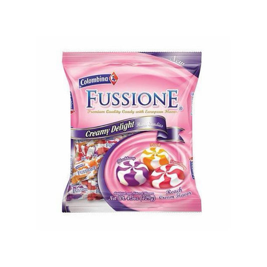 Colombina Fussione Creamy Delight Hard Candies Peg Bag (128g) - America