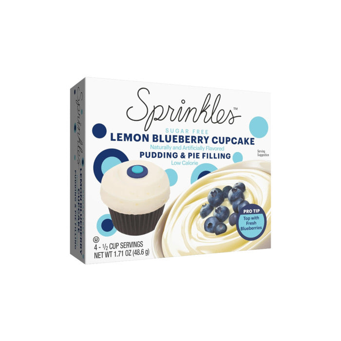 Sprinkles Sugar Free Lemon Blueberry Cupcake Pudding & Pie Filling (48g) - America