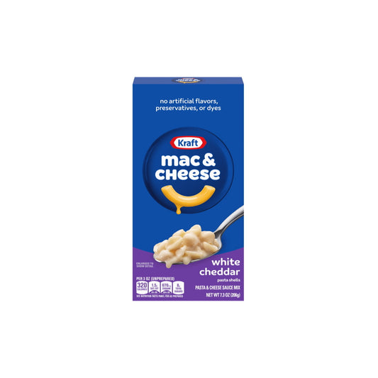 Kraft Mac & Cheese White Cheddar (206g) - America