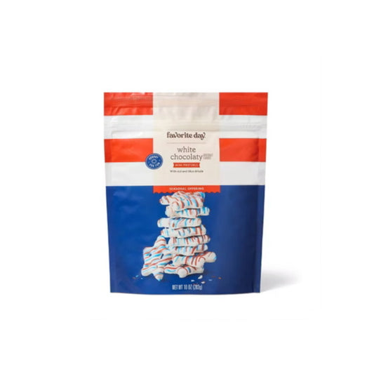 Favorite Day White Chocolaty Mini Star Pretzels with Red & Blue Drizzle (283g) - America