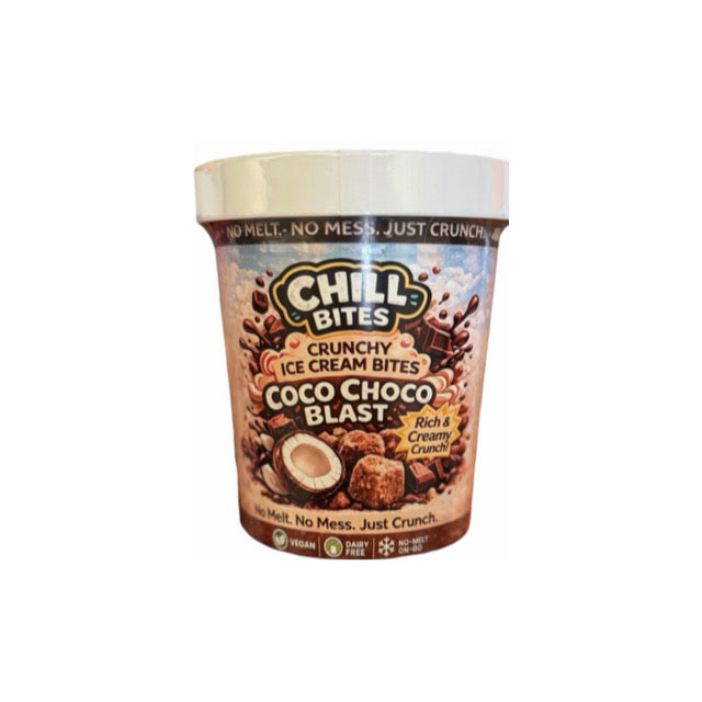 Chill Bites Coco Blast Crunchy Ice Cream Bites (50g) - America