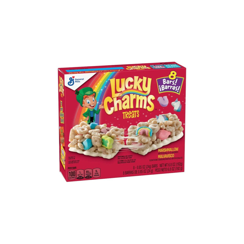 General Mills Lucky Charms Treats Cereal Bars 8pk (192g) - America