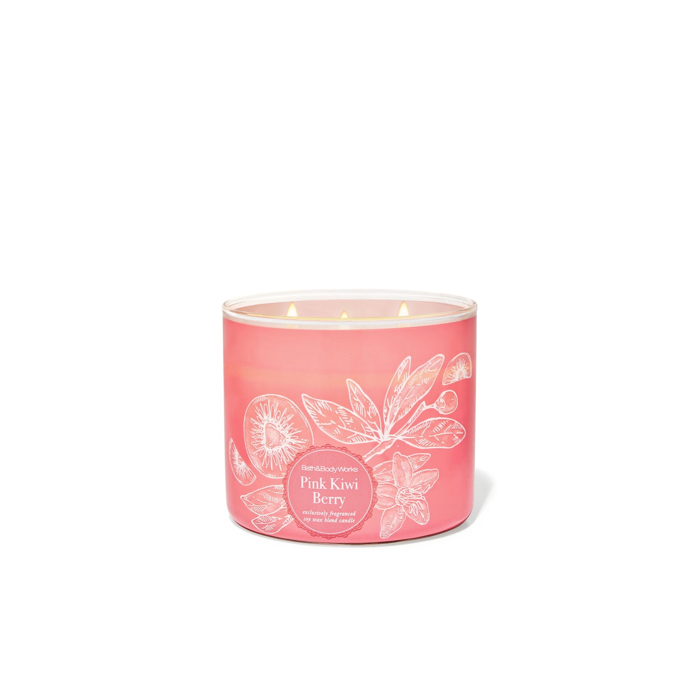Bath and Body Works Pink Kiwi Berry Triple Wick Candle (414g) - America