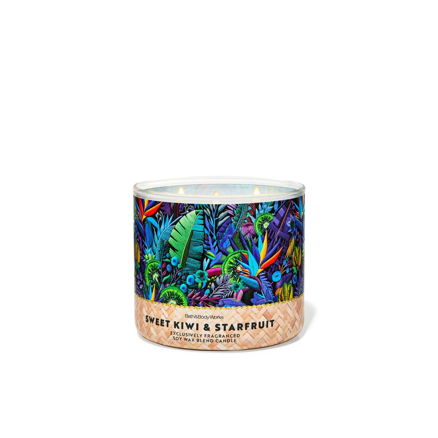 Bath & Body Works Sweet Kiwi & Star Fruit Scented 3 Wick Candle (411g) - America
