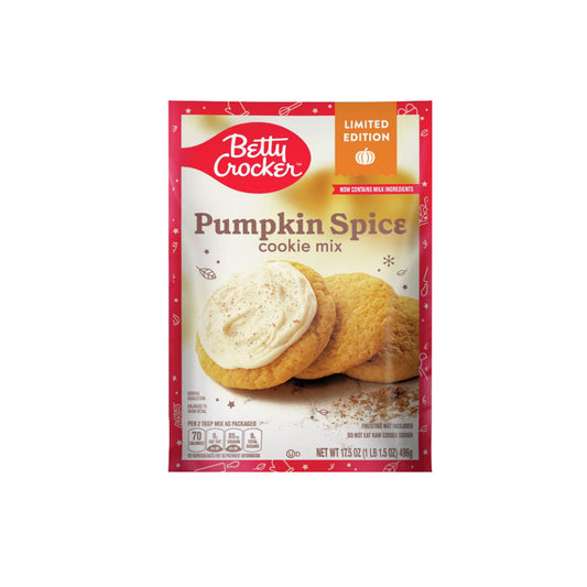 Betty Crocker Pumpkin Spice Cookie Mix (496g) - America