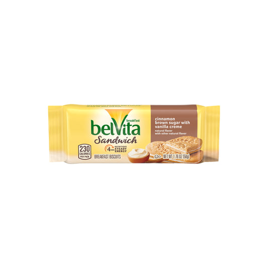 Belvita Sandwich Cinnamon Brown Sugar With Vanilla Cream (50g) - America