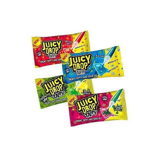 Bazooka Juicy Drop Chewy Taffy & Sour Gel [1X RANDOMLY SELECTED FLAVOUR] (67g) - America
