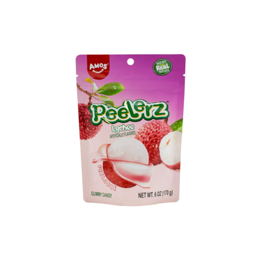 Amos Peelerz Gummy Lychee Peg Bag (170g) - America