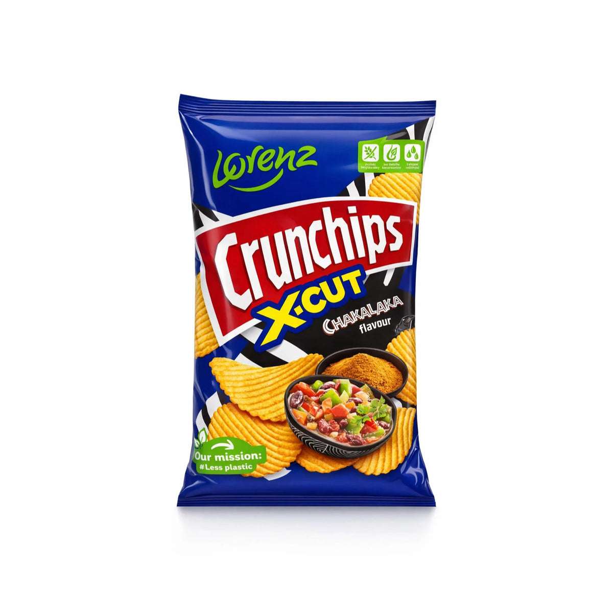 Lorenz Crunchips X-Cut Chakalaka Potato Chips (130g) - Poland