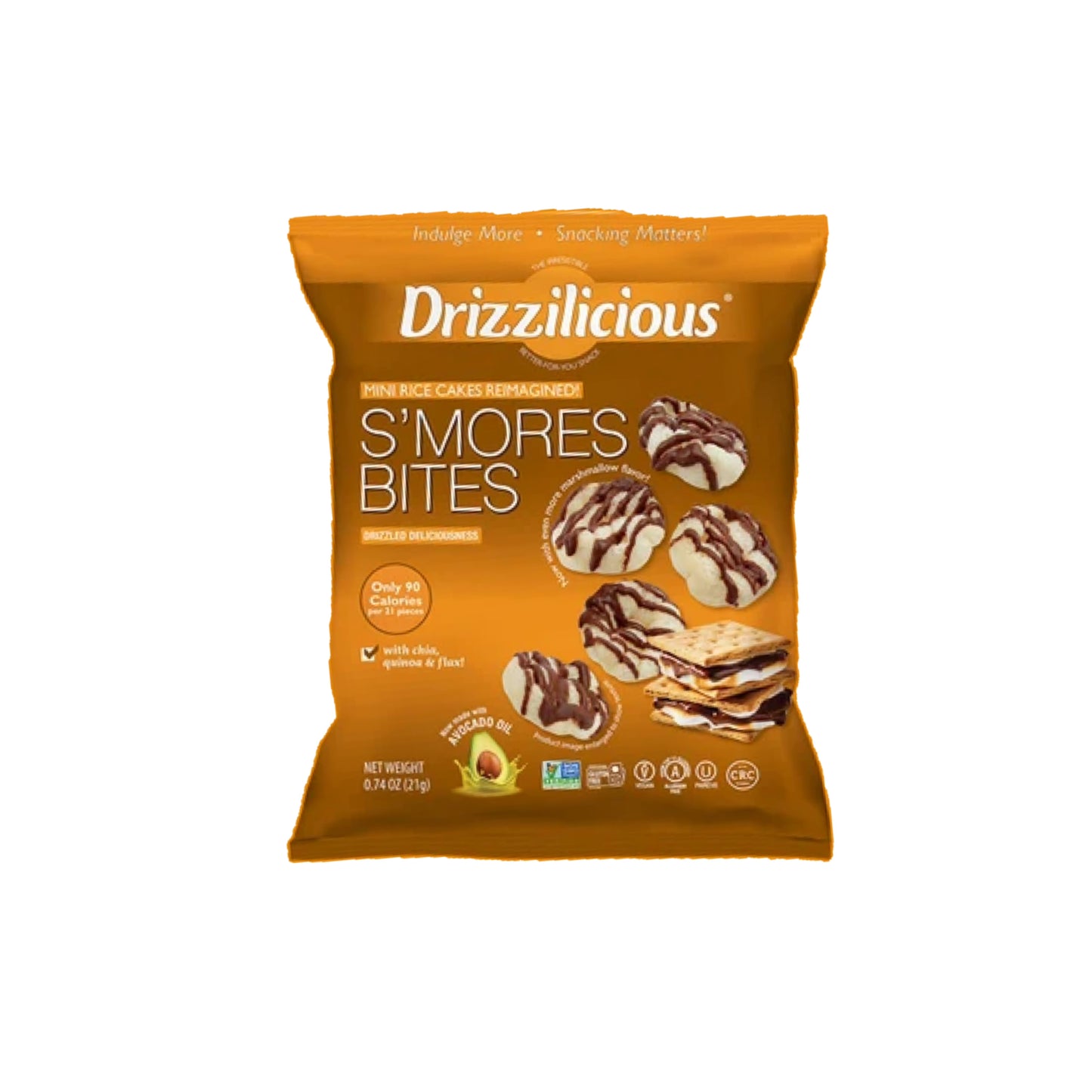 Drizzilicious S’mores Bites Mini Rice Cakes (14g) - America
