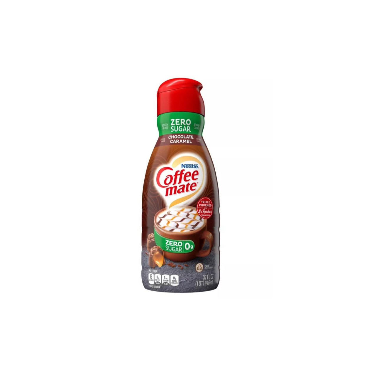 Coffee Mate Zero Sugar Chocolate Caramel Creamer (946ml) - America