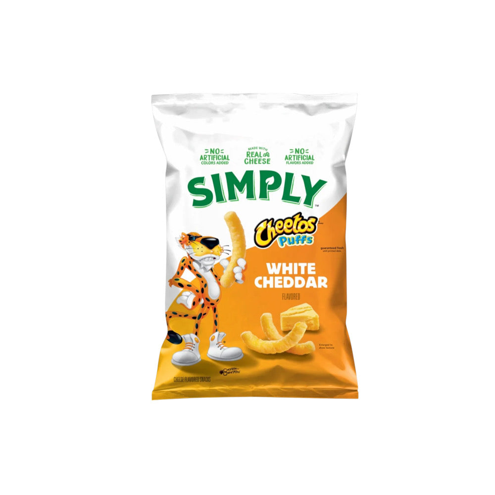 Simply Cheetos White Cheddar Puffs Snacks (155g) - America
