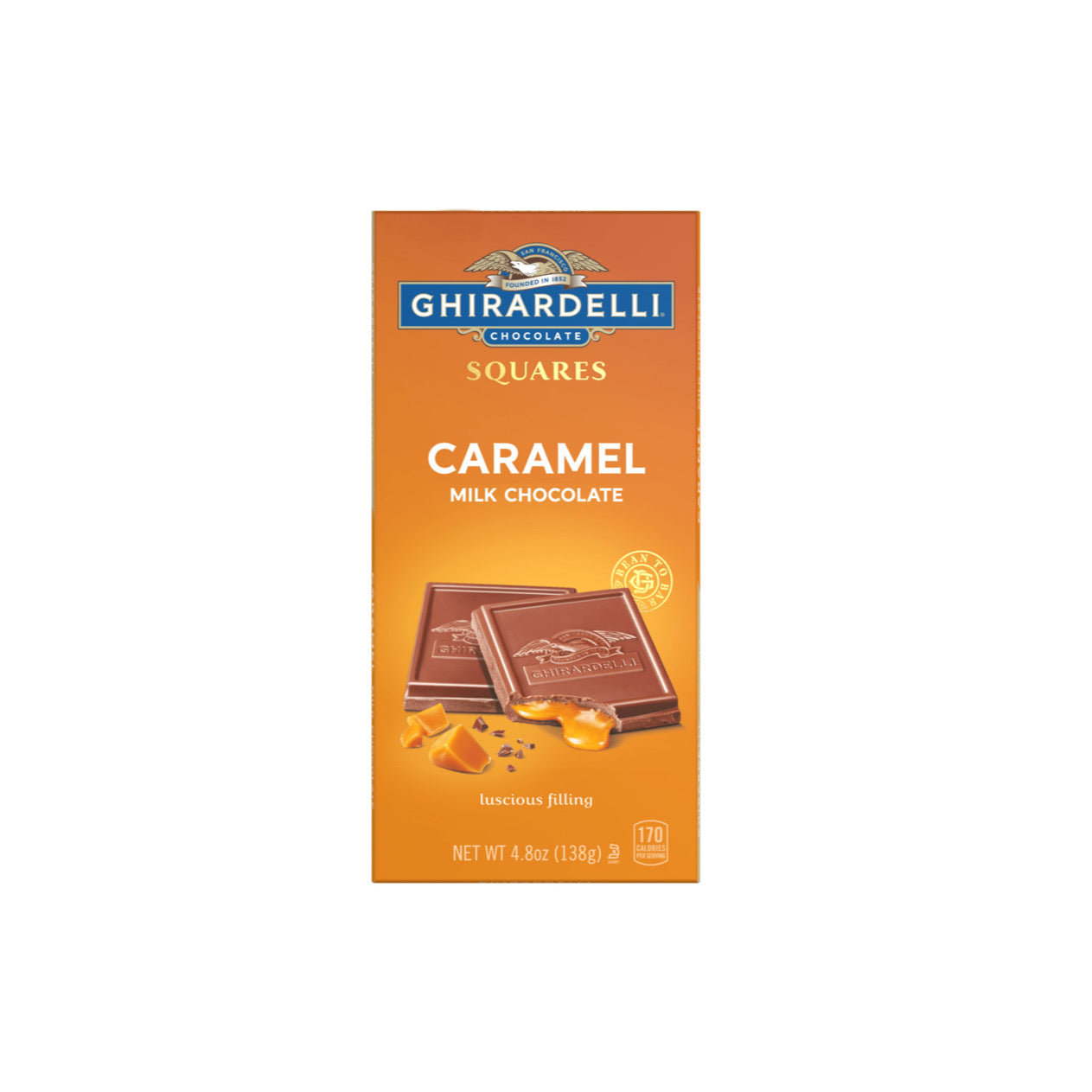 Ghirardelli Squares Caramel Milk Chocolate (138g) - America