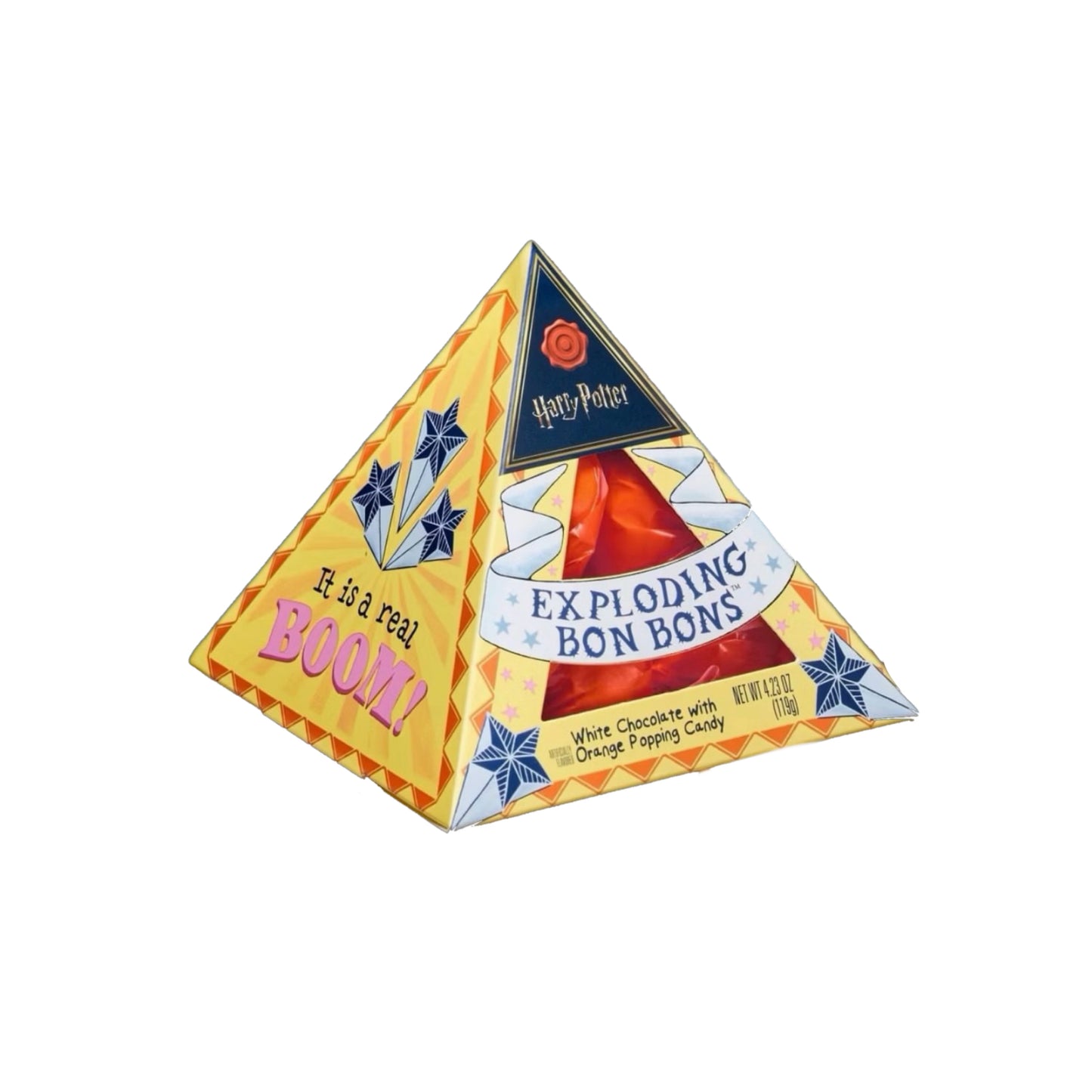 Harry Potter Exploding Bon Bons White Chocolate with Orange Popping Candy (119g) - America
