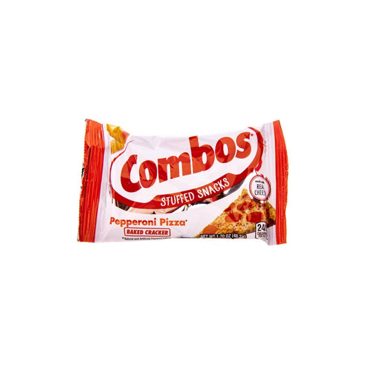 Combos Stuffed Snacks Pepperoni Pizza Baked Crackers Small Bag (48g) - Canada