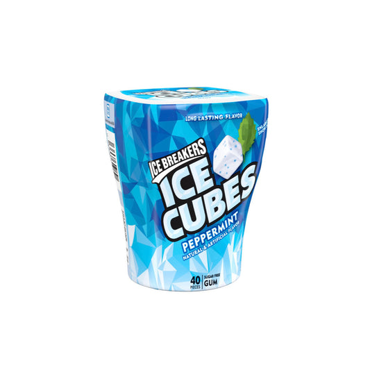 Ice Breakers Ice Cubes Cool Peppermint Sugar Free Gum 40 - Pieces (92g) - America