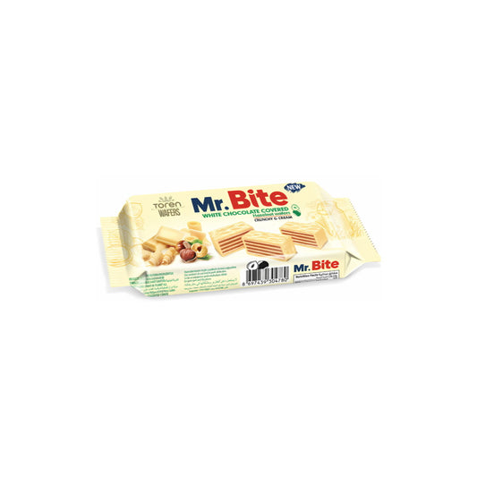 Toren Wafers Mr. Bite White Chocolate Hazelnut Wafer (38g) - Turkey