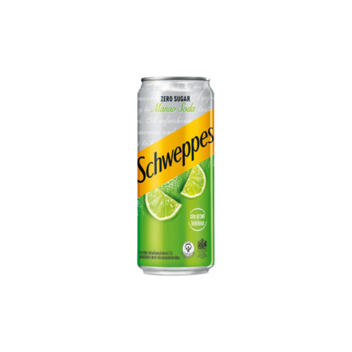 Schweppes Lime Soda Zero Sugar (330ml) - Thailand