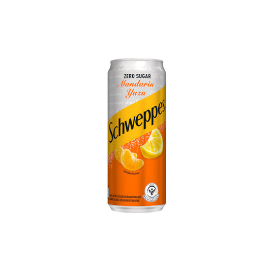 Schweppes Mandarin Yuzu Soda Zero Sugar (330ml) - Thailand