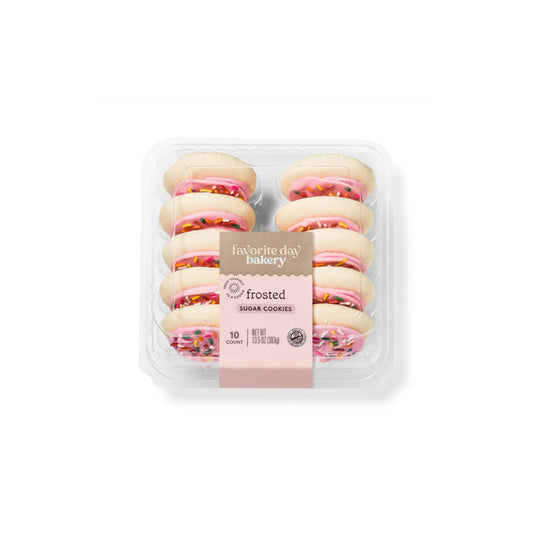 Favorite Day Bakery Pink Frosted Sugar Cookies (383g) - America