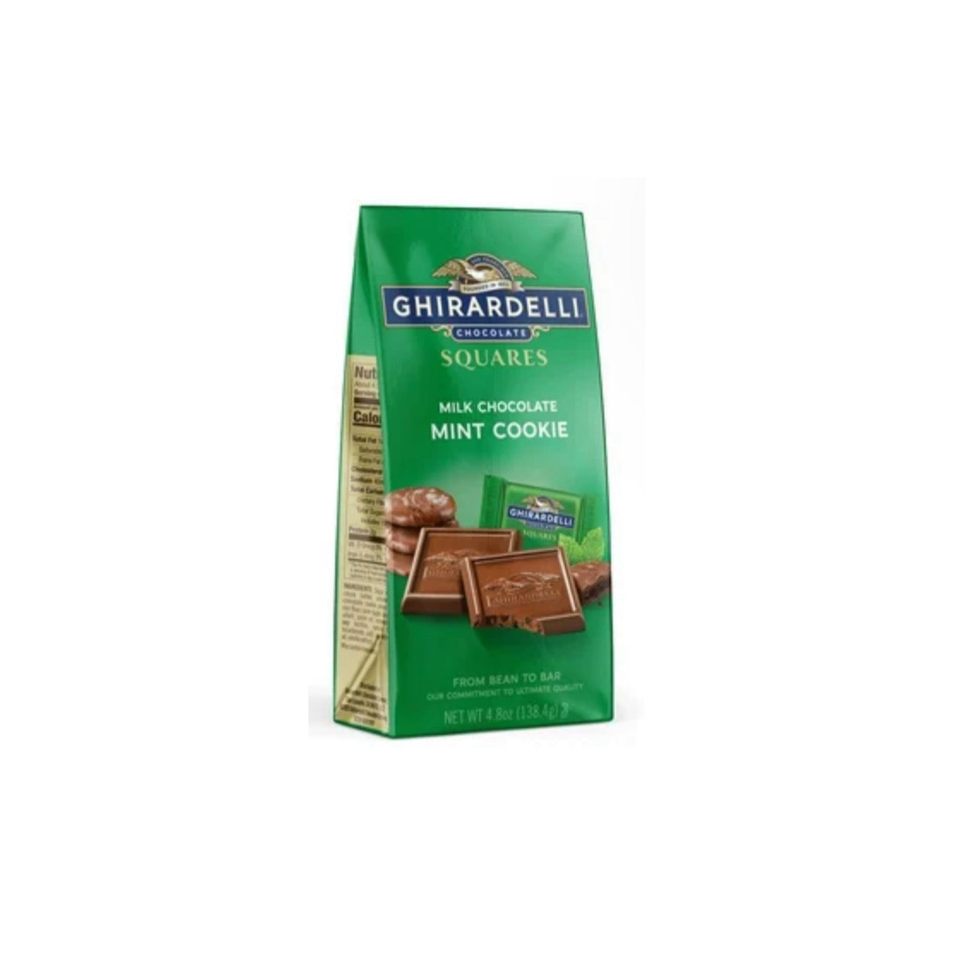 Ghirardelli Milk Chocolate Mint Cookie Squares (138g)- America