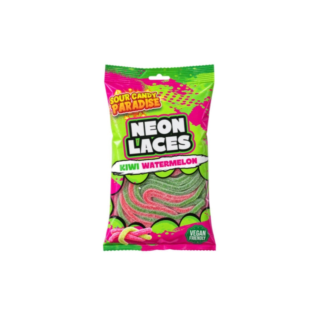 Sour Candy Paradise Neon Laces Kiwi Watermelon (130g) - America