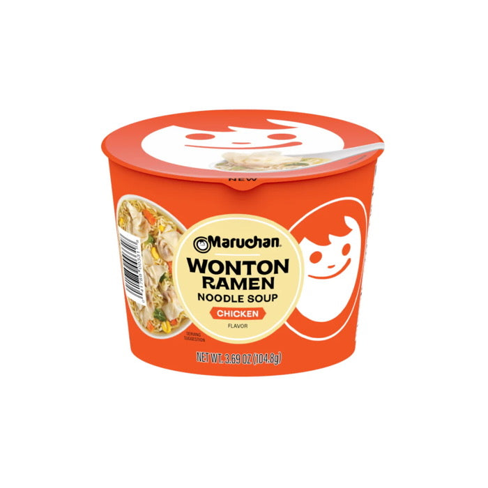 Maruchan Wonton Ramen Chicken Noodle Soup Bowl (104g) - America