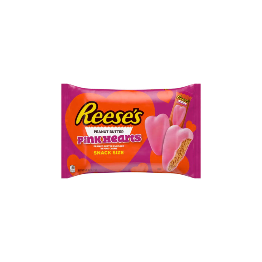 Reese’s Valentines Peanut Butter Snack Size Pink Hearts (272g) - America