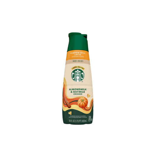 Starbucks Pumpkin Spice Latte Non-Dairy Creamer Almond Milk & Oat Milk (828ml) - America