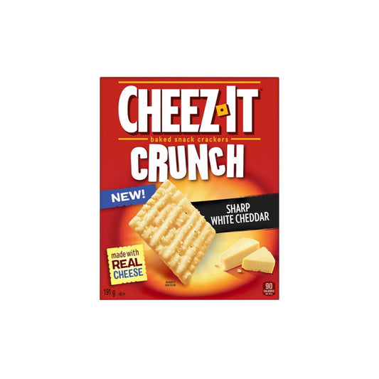 Cheez-It Crunch Sharp White Cheddar Crackers (191g) - Canada