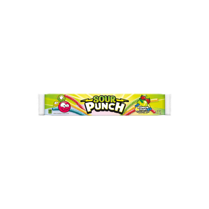 Sour Punch Rainbow Straws (57g) - America