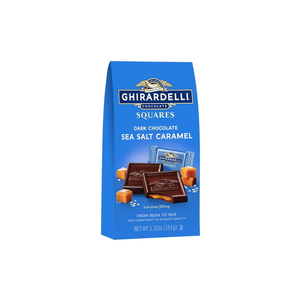 Ghirardelli Dark Chocolate Sea Salted Caramel Squares (151g) - America