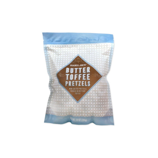 Trader Joes Butter Toffee Pretzels (284g) - America ‼️ Damaged Bag ‼️