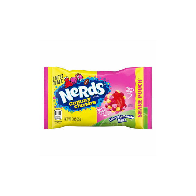 Nerds Limited Edition Cherry Lemonade Blitz Gummy Clusters Pouch (85g) - America