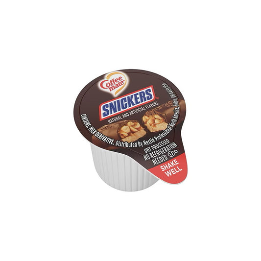 Coffee-Mate Snickers Single Serve Pod Liquid Creamer - America