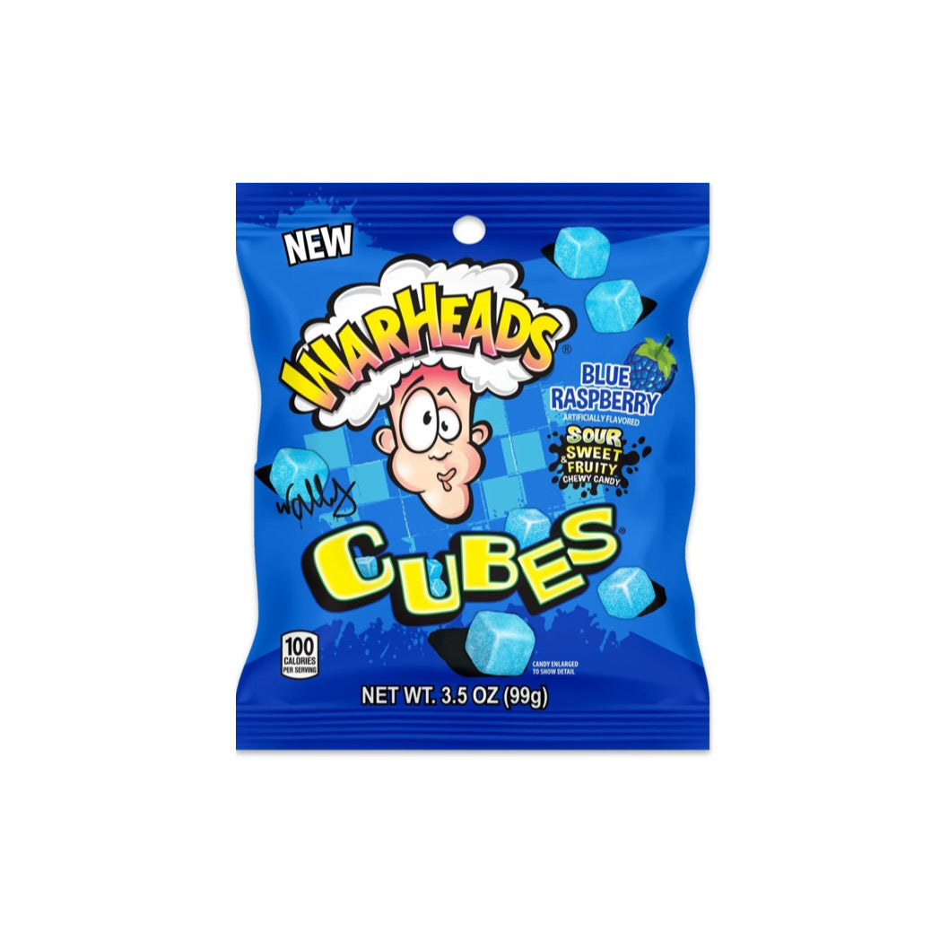 Warheads Blue Raspberry Cubes (99g) - America