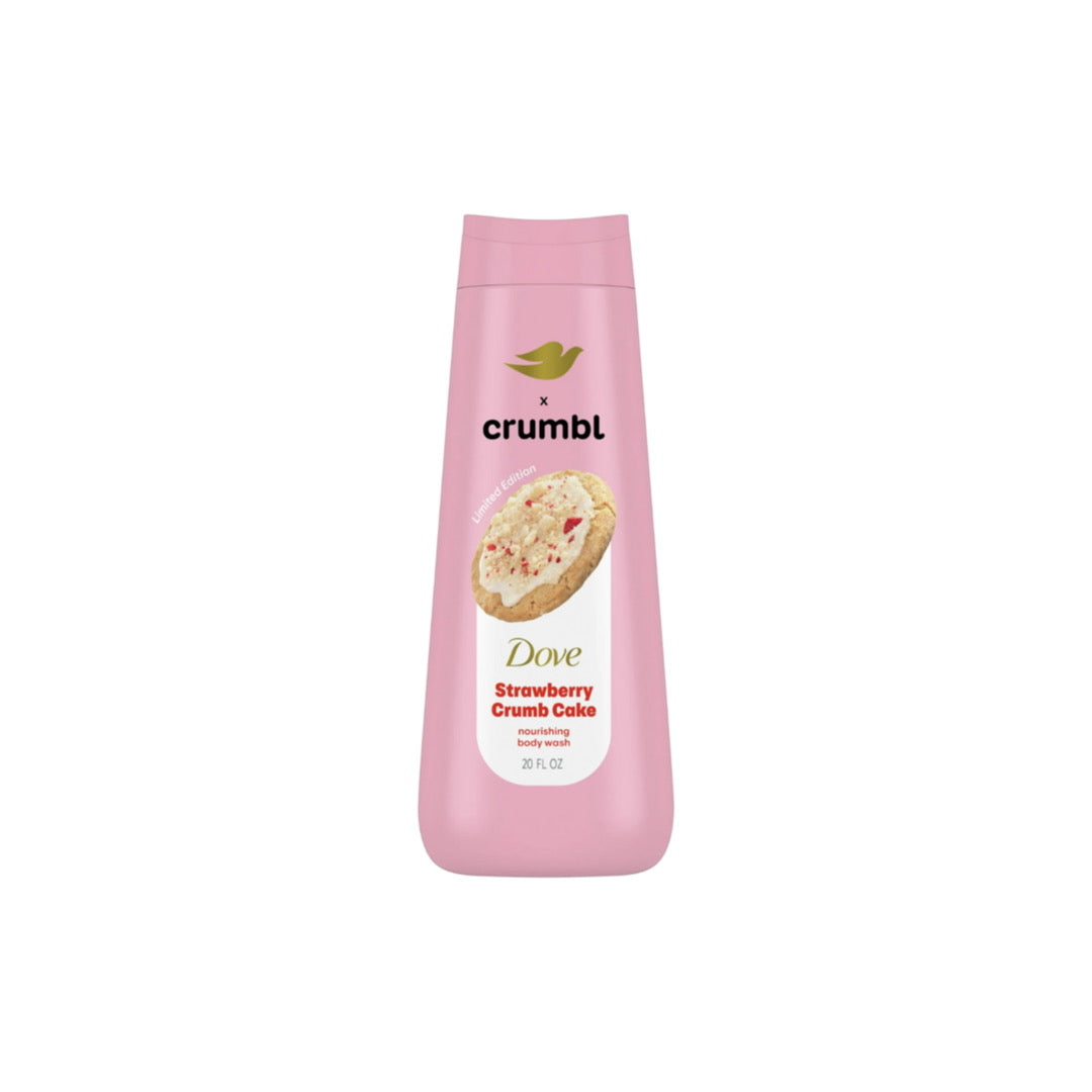 Dove X Crumbl Cookie Strawberry Crumb Cake Body Wash (591ml) - America