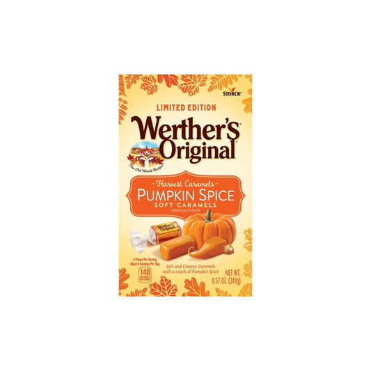 Werther's Original Limited Edition Harvest Caramels Pumpkin Spice Soft Caramels (243g) - America