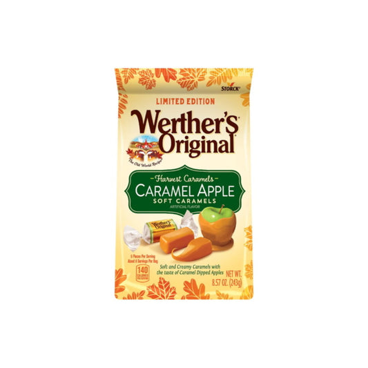 Werther's Original Limited Edition Harvest Caramels Caramel Apple Soft Caramels (243g) - America