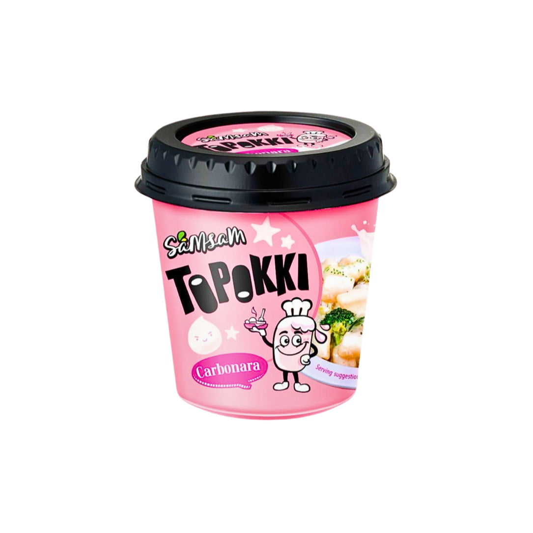 Samsam Topokki Cups Carbonara Flavour (120g) - Korea