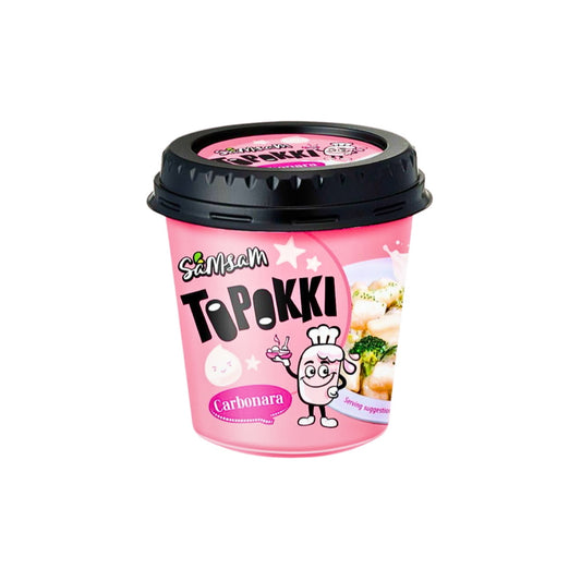 Samsam Topokki Cups Carbonara Flavour (120g) - Korea