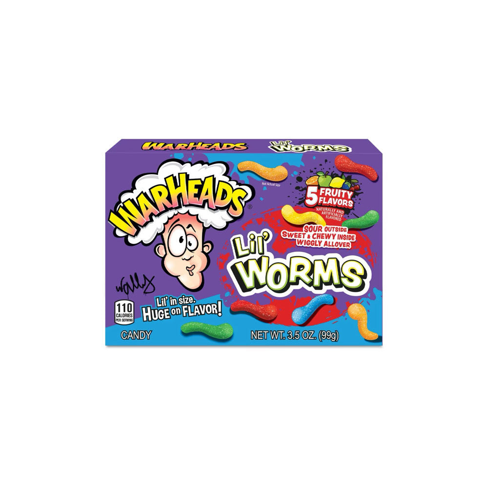 Warheads Lil’ Worms Theatre Box (99g) - America