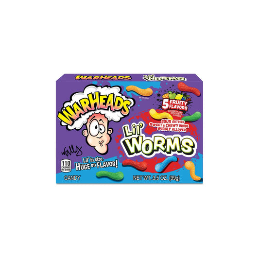Warheads Lil’ Worms Theatre Box (99g) - America