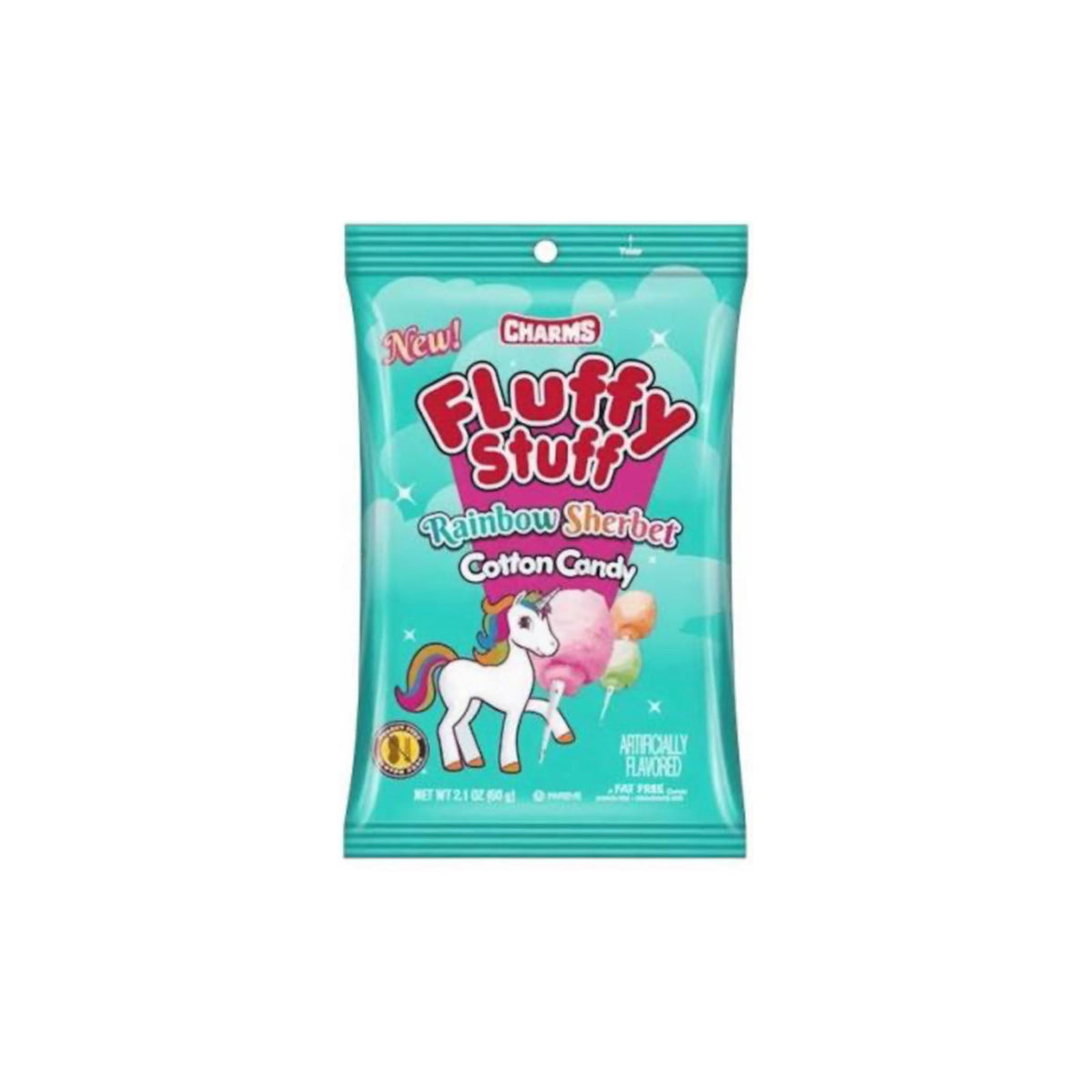 Fluffy Stuff Rainbow Sherbet Cotton Candy (71g) - America
