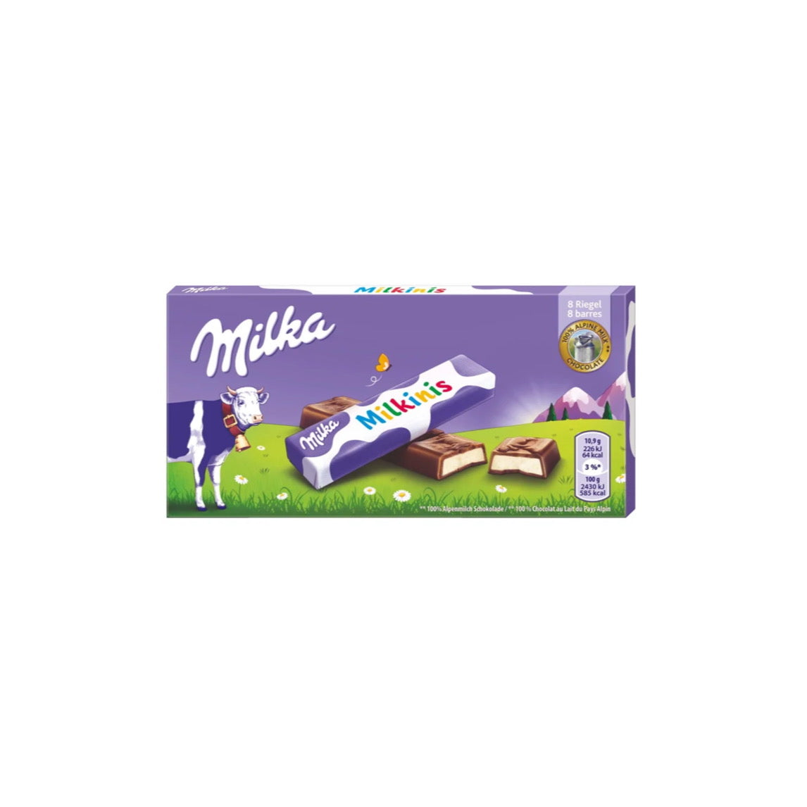 Milka Milkinis Chocolate Bars 8pk (87g) - Poland